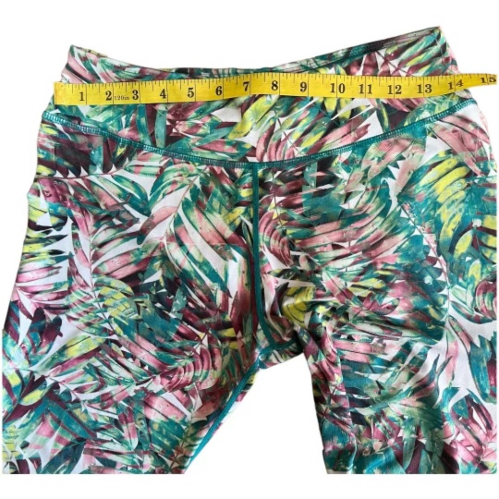 Prana Palm Leaf Crop Yoga Pant/Legging Size Large - Picture 5 of 8